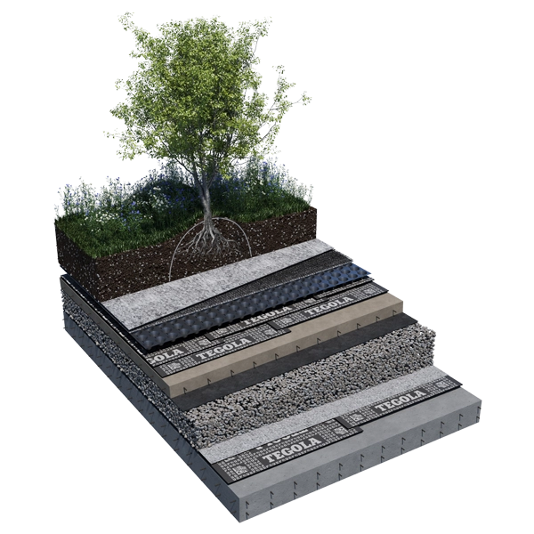 Зеленая Кровля TEGOLA - интенсивное и экстенсивное озеленение крыш